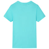 VidaXL Kindershirt mit kurzen Ärmeln 104 Meeresblau