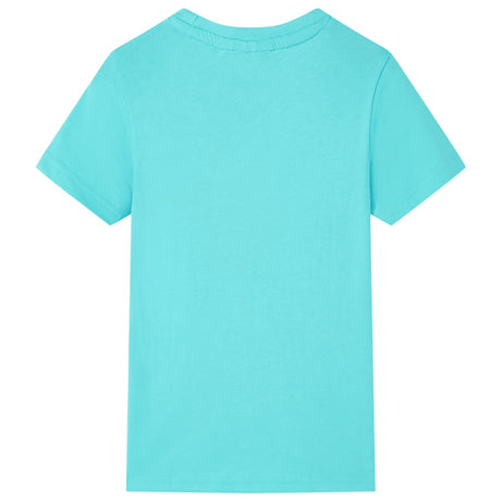 VidaXL Kindershirt mit kurzen Ärmeln 140 Meeresblau