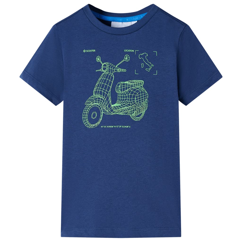 VidaXL Kindershirt 92 dunkelblau