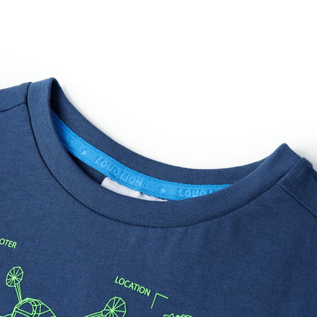 VidaXL Kindershirt 92 dunkelblau