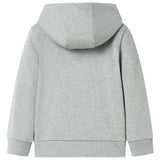 VidaXL Kinderstrickjacke mit Kapuze und Reißverschluss 104 hellkhaki melange