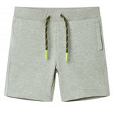 VidaXL Kindershorts mit Kordelzug 128 helles Khaki gemischt