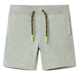 VidaXL Kindershorts mit Kordelzug 140 gemischtes helles Khaki