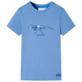 VidaXL Kindershirt 128 Mittelblau
