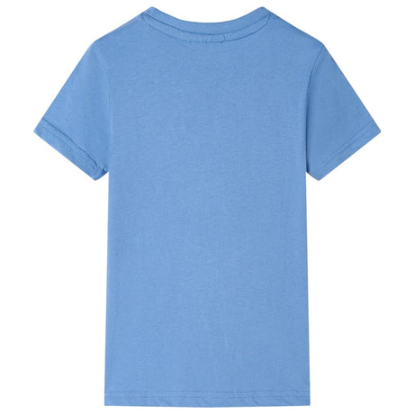 VidaXL Kindershirt 128 Mittelblau