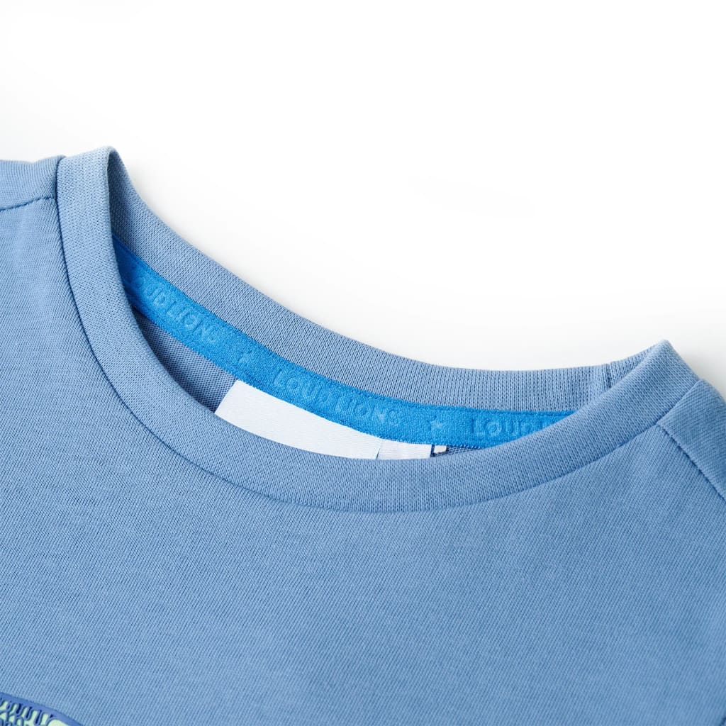 VidaXL Kindershirt 128 Mittelblau
