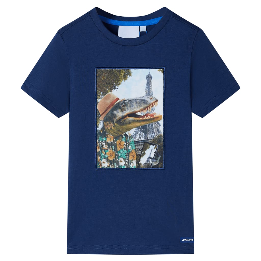 VidaXL Kindershirt 128 dunkelblau