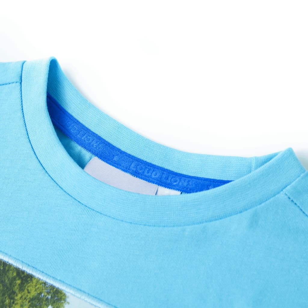 VidaXL Kinderhemd 128 Meeresblau