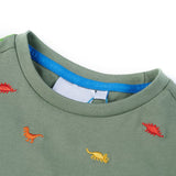 VidaXL Kindershirt mit kurzen Ärmeln 92 Khaki