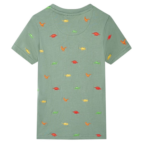 VidaXL Kindershirt mit kurzen Ärmeln 104 Khaki
