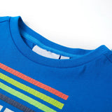 VidaXL Kindershirt 92 leuchtend blau