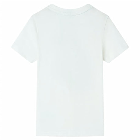 VidaXL Kindershirt mit kurzen Ärmeln 140 Ecru