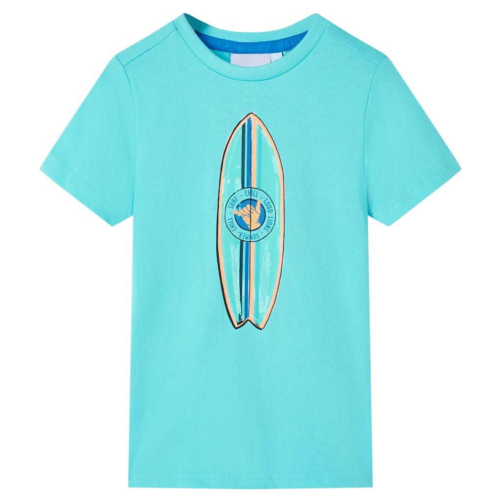 VidaXL Kindershirt mit kurzen Ärmeln 92 Meeresblau