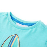 VidaXL Kindershirt mit kurzen Ärmeln 92 Meeresblau