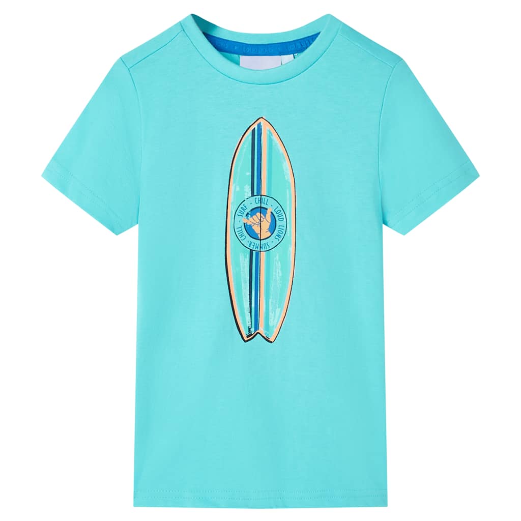 VidaXL Kindershirt mit kurzen Ärmeln 104 Meeresblau