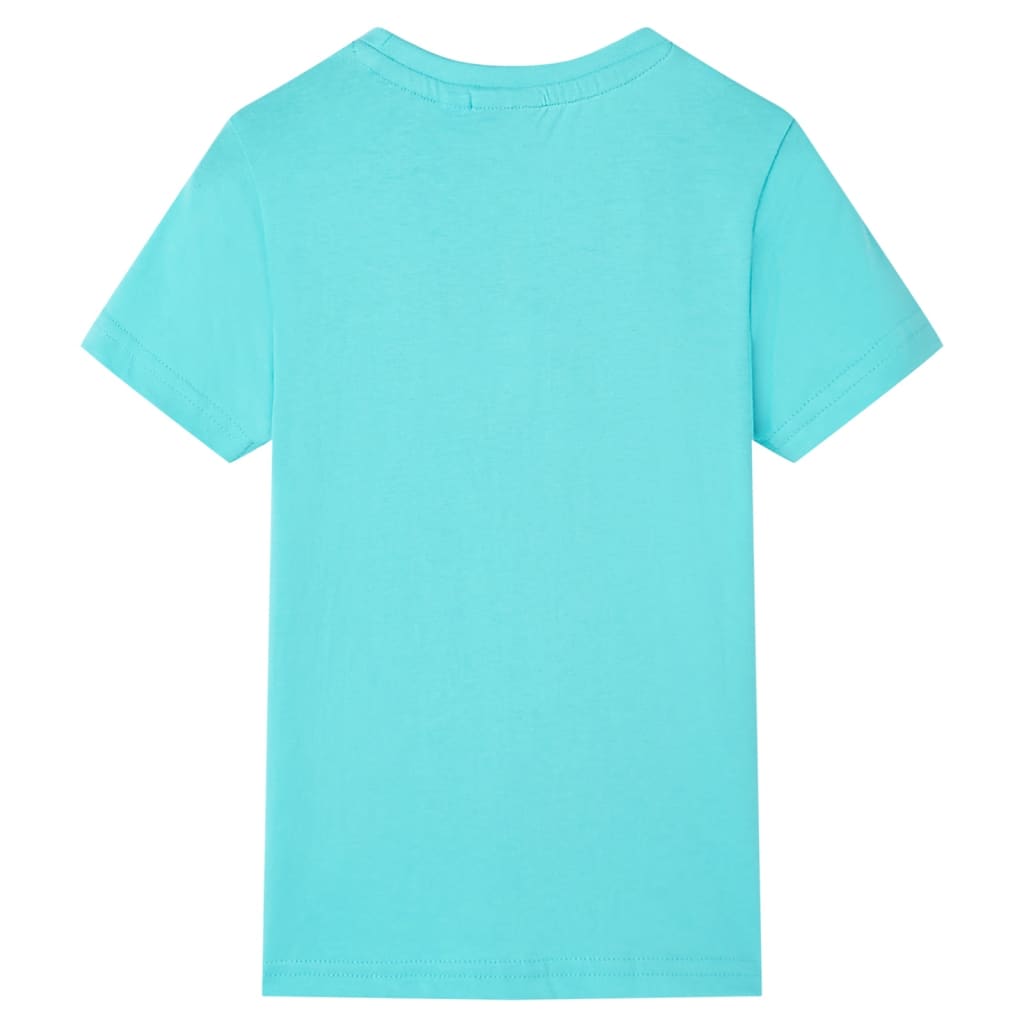 VidaXL Kindershirt mit kurzen Ärmeln 140 Meeresblau