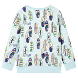 VidaXL Kinderpullover 104 gemischtes zartes Blau