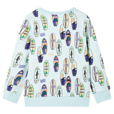VidaXL Kinderpullover 128 gemischtes zartes Blau