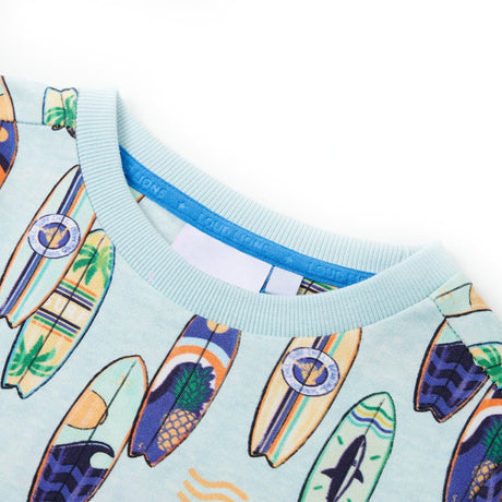 VidaXL Kinderpullover 128 gemischtes zartes Blau