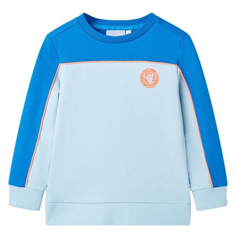 VidaXL Kinderpullover 116 leuchtendes Blau und Hellblau