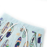VidaXL Kindershorts mit Kordelzug 92 melange soft blue