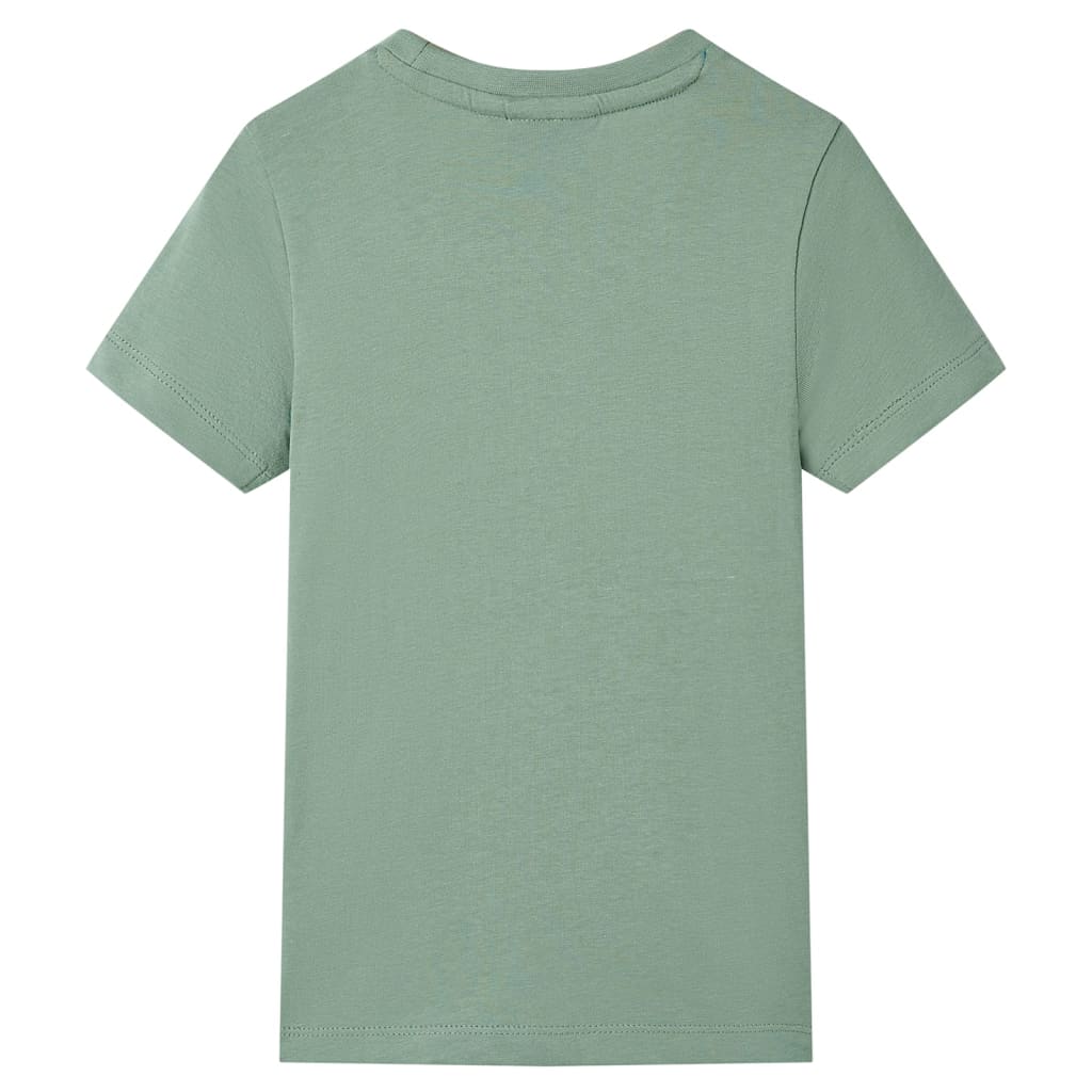 VidaXL Kindershirt mit kurzen Ärmeln 116 Khaki