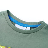VidaXL Kindershirt mit kurzen Ärmeln 128 Khaki