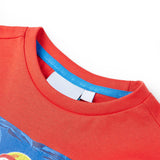 VidaXL Kindershirt mit kurzen Ärmeln 128 rot