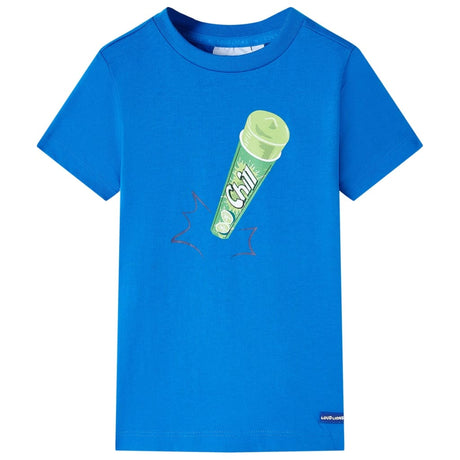 VidaXL Kindershirt 116 leuchtend blau