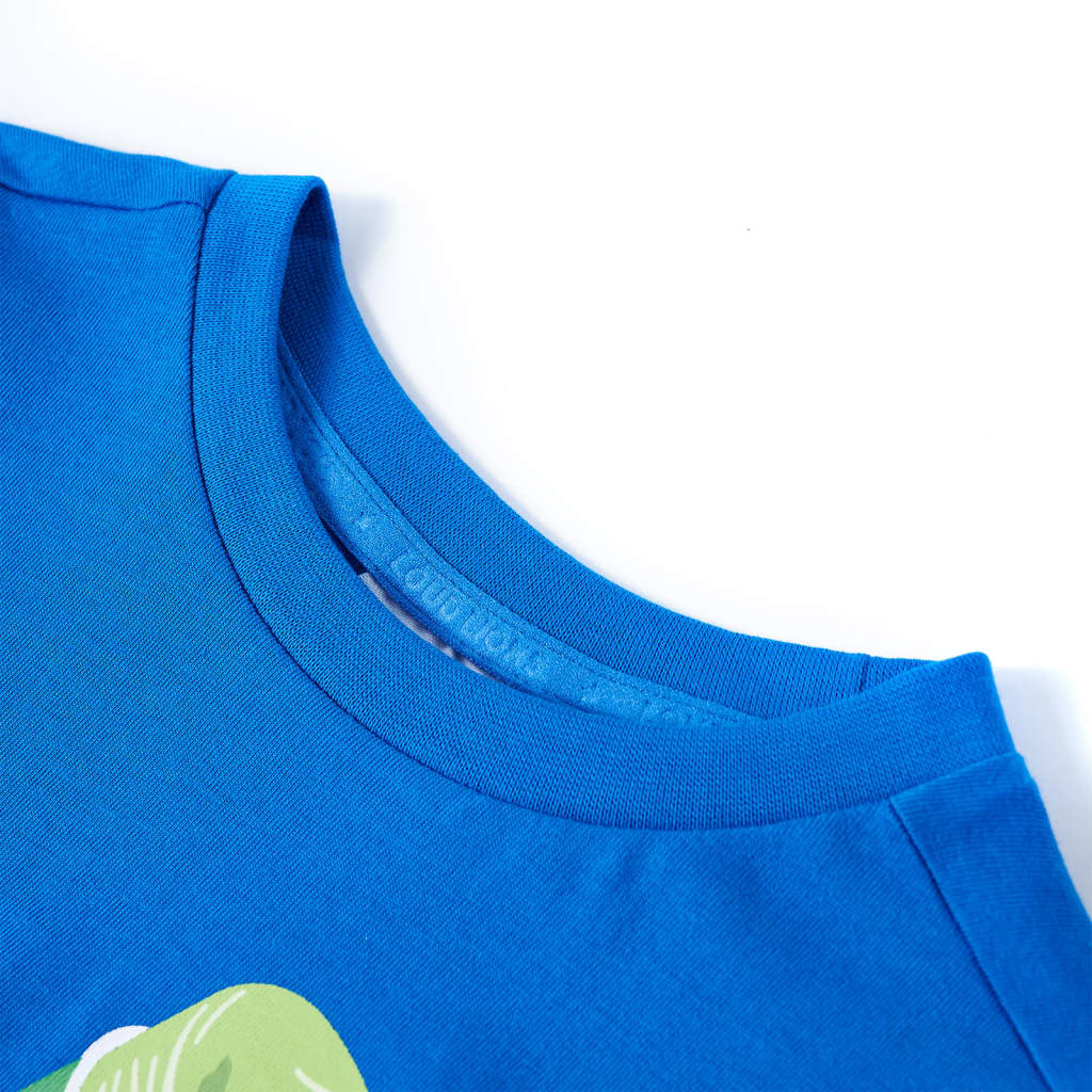 VidaXL Kindershirt 128 leuchtend blau