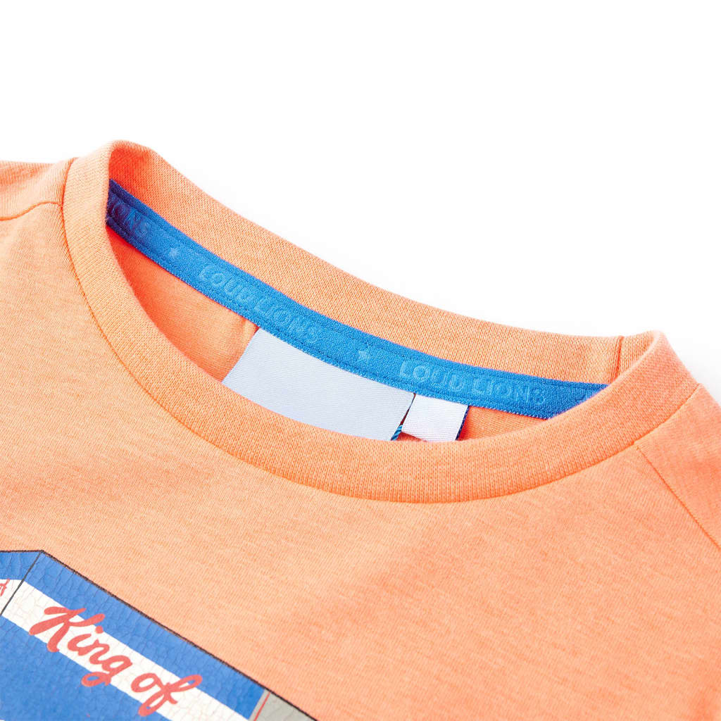 VidaXL Kindershirt mit kurzen Ärmeln 104 neonorange