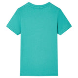 VidaXL Kindershirt mit kurzen Ärmeln 92 dunkles Mint
