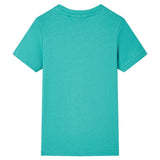 VidaXL Kindershirt mit kurzen Ärmeln 116 dunkles Mint