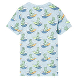 VidaXL Kinderpyjama mit kurzen Ärmeln 92 Hellblau