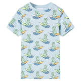 VidaXL Kinderpyjama mit kurzen Ärmeln 104 Hellblau