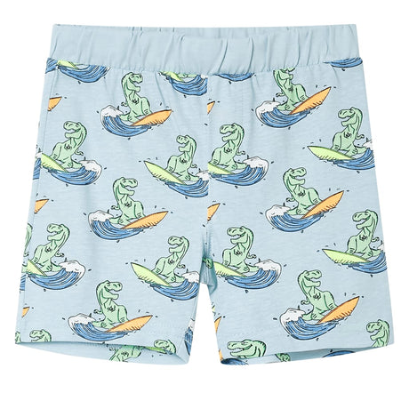 Vidaxl Kinderpyjama mit kurzen Ärmeln 104 Hellblau