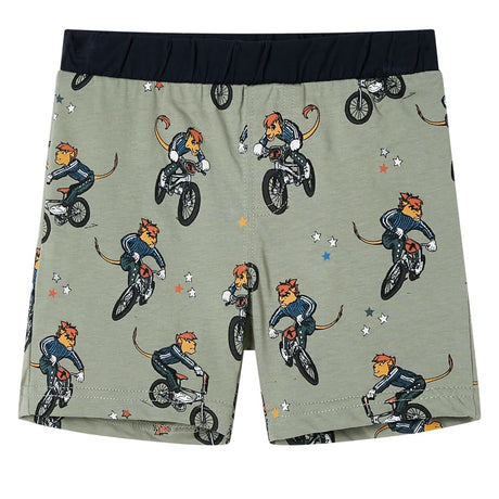 Vidaxl Kinderpyjama mit kurzen Ärmeln 116 helles Khaki