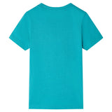 VidaXL Kindershirt mit kurzen Ärmeln 140 dunkles Mint