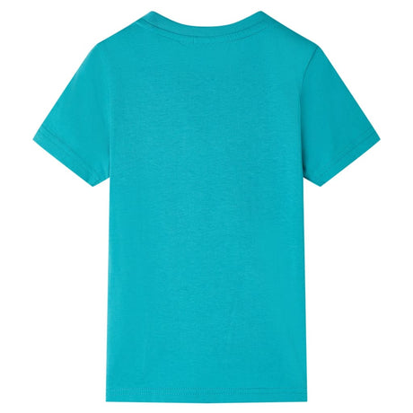 VidaXL Kindershirt mit kurzen Ärmeln 140 dunkles Mint