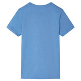 VidaXL Kindershirt mit kurzen Ärmeln 116 Mittelblau