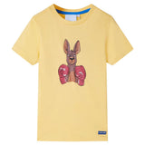 VidaXL Kindershirt mit kurzen Ärmeln 92 Gelb