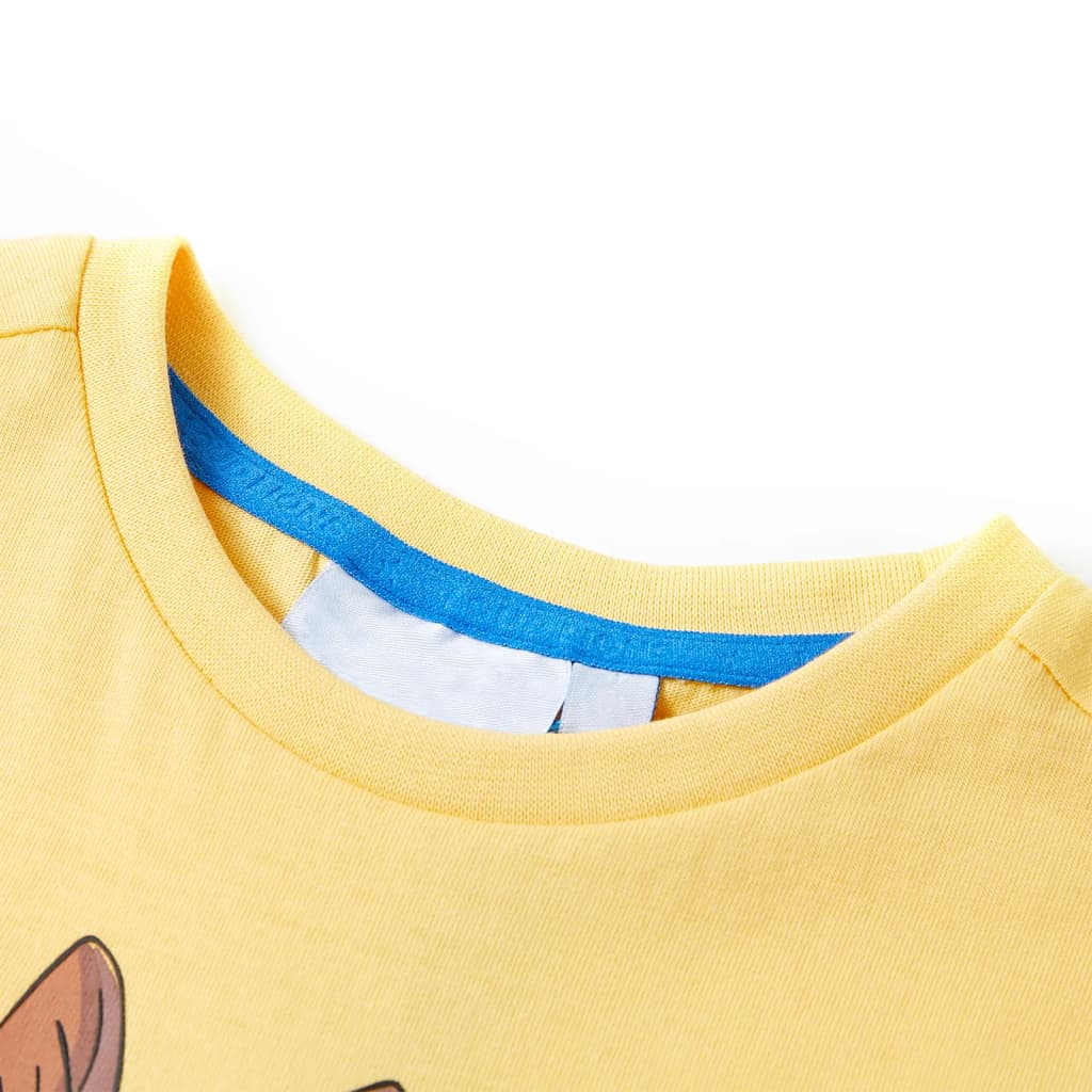 VidaXL Kindershirt mit kurzen Ärmeln 116 Gelb