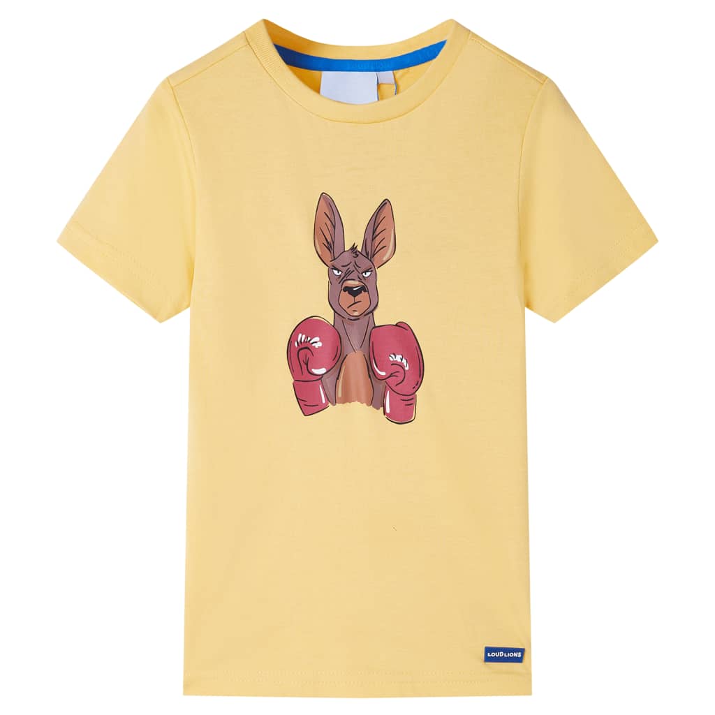 VidaXL Kindershirt mit kurzen Ärmeln 128 Gelb