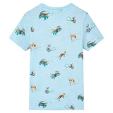 VidaXL Kindershirt 92 Hellblau gemischt