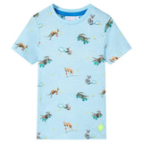 VidaXL Kinderhemd 104 Hellblau gemischt
