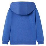 VidaXL Kinderstrickjacke mit Kapuze und Reißverschluss 92 blau gemischt