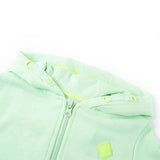 VidaXL Kinderstrickjacke mit Kapuze und Reißverschluss 104 Hellgrün