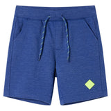 VidaXL Kindershorts mit Kordelzug 104 melangeblau