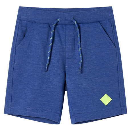 VidaXL Kindershorts mit Kordelzug 128 melangeblau