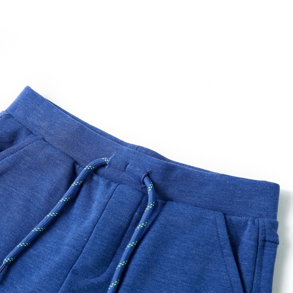 VidaXL Kindershorts mit Kordelzug 128 melangeblau